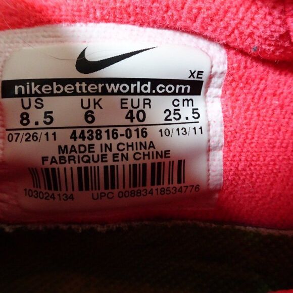 Nike Free Run 2 Women Pink & Grey Shoes Size 8.5 - Picture 8 of 10